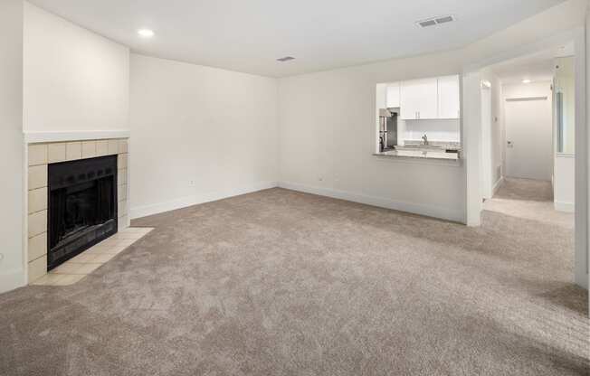 Fireplace in Select Units