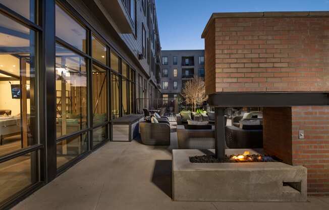 West 38 Apartments Outdoor Firepit