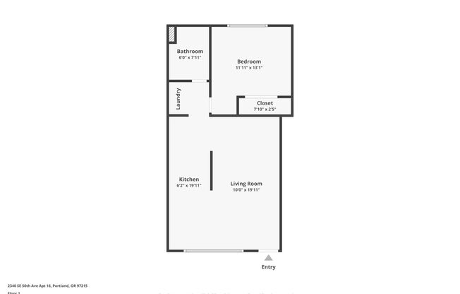 1 bed, 1 bath, $1,545, Unit 16