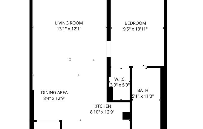 1 bed, 1 bath, 700 sqft, $1,900, Unit 418-1509