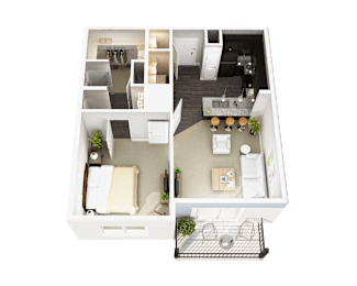 1 bed, 1 bath, 719 sqft, $1,375