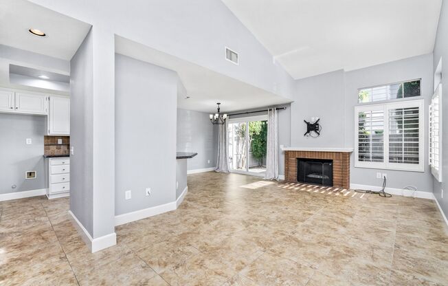 Two Story End Unit Townhome with Two Car Garage