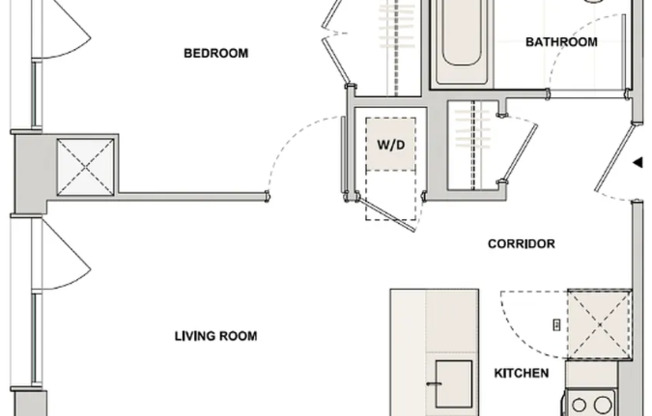 1 bed, 1 bath, $3,551, Unit 3A