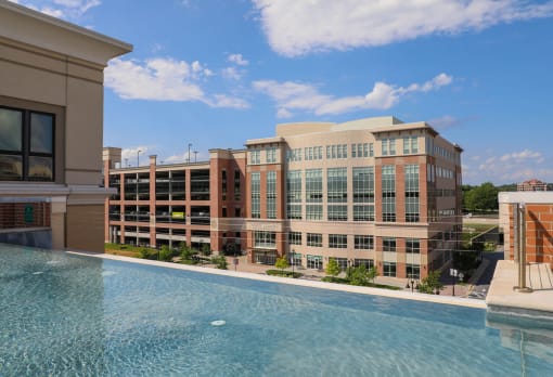 Roof Top Reflection Pool at Metro Crossing Apartments, Owings Mills, MD