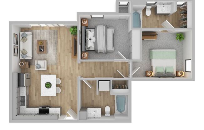 2 beds, 2 baths, 850 sqft, $1,170, Unit 1005-306