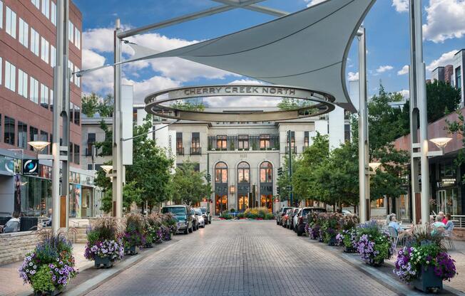 Cherry Creek North’s boutiques and bistros are just a short drive from Modera University Park.