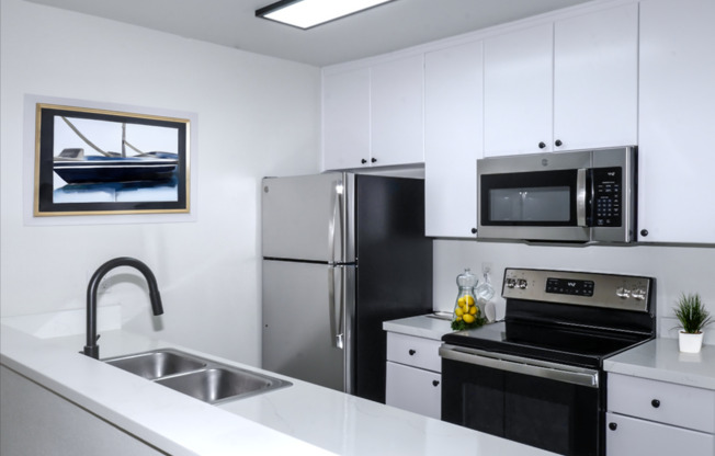 Virtual staged kitchen