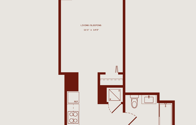 Studio, 1 bath, $3,330, Unit 21B