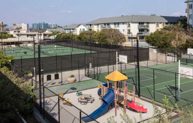 Tennis Courts and Play Area