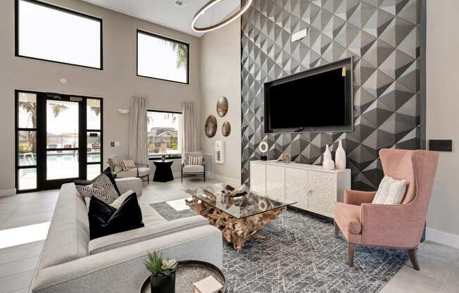 Living room at The Sophia, Venice, FL, 34275