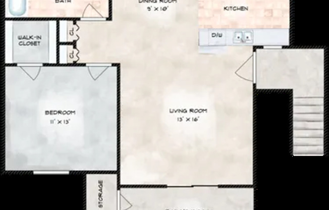 1 bed, 1 bath, 665 sqft, $2,153, Unit Unit 113