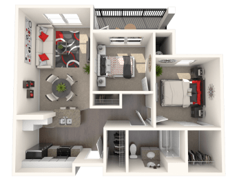 2 beds, 1 bath, 730 sqft, $2,401