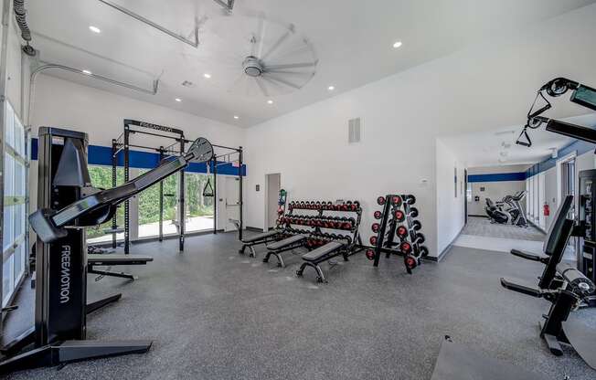 Fitness Center Equipment at Chesapeake Commons Apartments, Rancho Cordova, CA, 95670