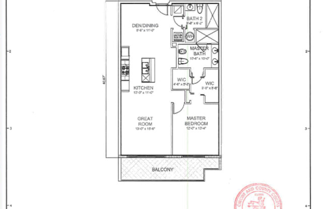 2 beds, 2 baths, $3,150, Unit 3-219