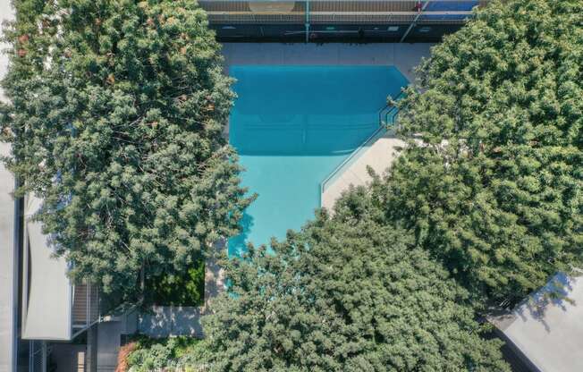 Pool aerial view at The Regency Apartments in Tempe AZ Nov 2020 (2)