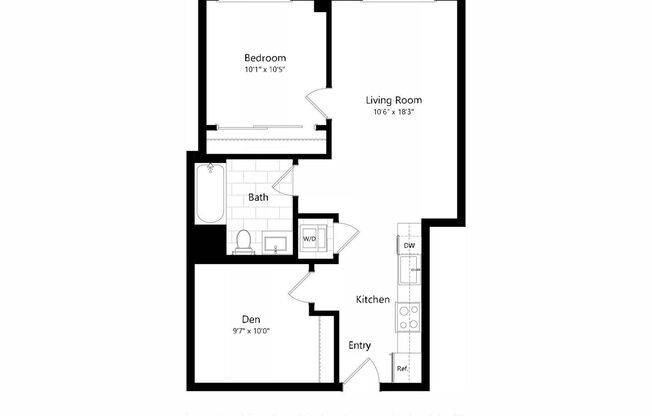 2 beds, 1 bath, 790 sqft, $3,795, Unit 302
