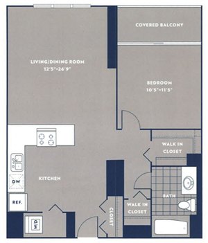 1 bed, 1 bath, 716 sqft, $2,621