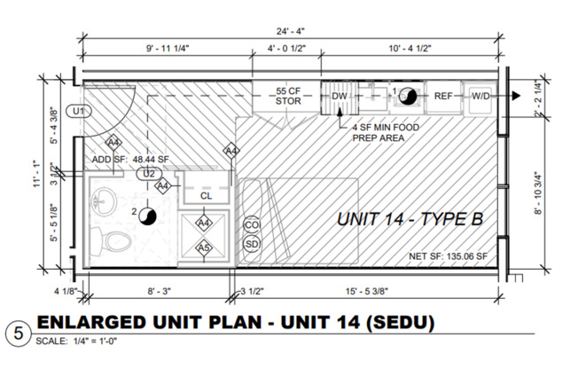 Studio, 1 bath, 264 sqft, $1,110, Unit 306