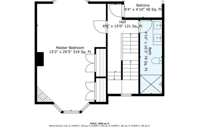 3 beds, 2.5 baths, 1,996 sqft, $4,500, Unit B