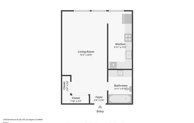 Studio, 1 bath, 615 sqft, $1,898, Unit 104
