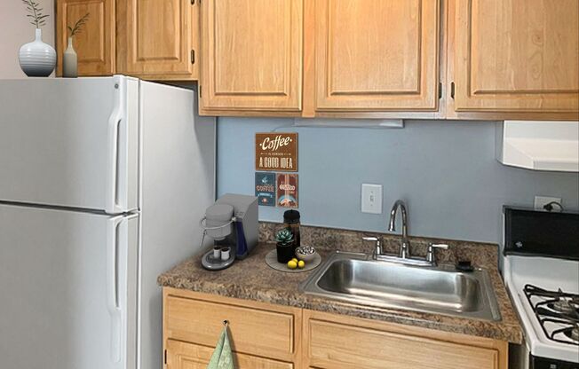 Gorgeous and rarely available alcove studio residence.