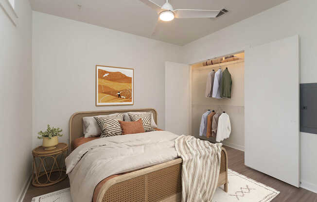 Bedroom with Hard Surface Flooring