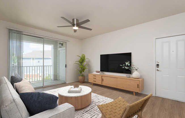 Living Room with Hard Surface Flooring