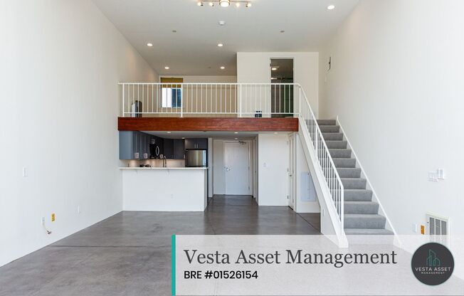 SPACIOUS LIVE/WORK 1 BED/2 FULL BATH LOFT WITH WASHER & DRYER AND PARKING IN INNER MISSION