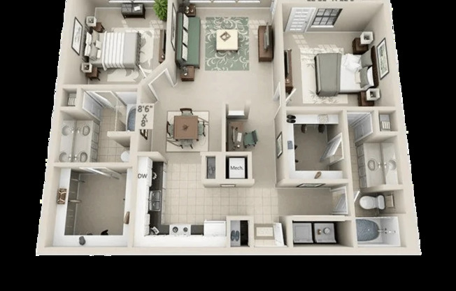 2 beds, 2 baths, 1,189 sqft, $1,770