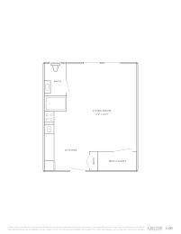 Studio, 1 bath, 281 sqft, $1,475