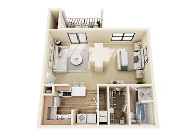 1 bed, 1 bath, 707 sqft, $1,160