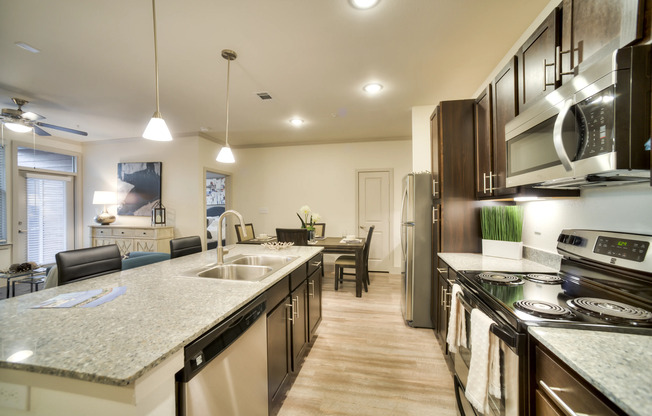 Spacious kitchen with plenty of cabinet space