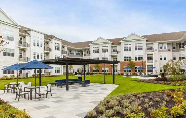 Beautiful Building exterior with sitting area at 99 Bridge, Old Bridge, New Jersey