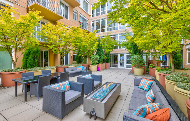 The Mercer Apartments West Courtyard