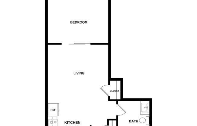 Studio, 1 bath, 355 sqft, $1,975