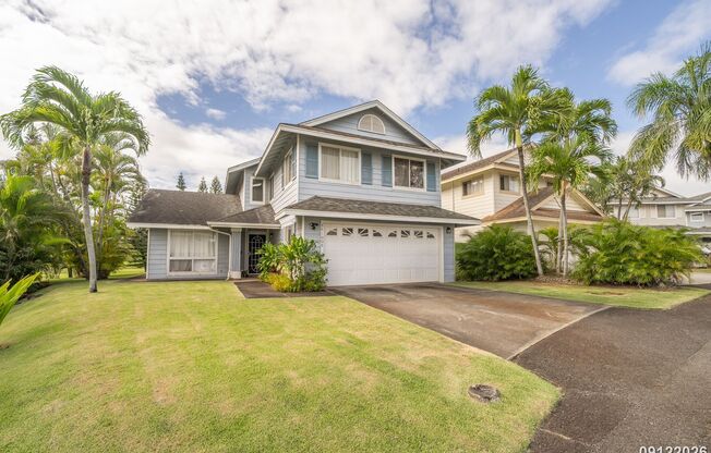 FULLY FURNISHED 4BR/2.5BA/2-CAR GARAGE/GOLF COURSE LOCATION IN WAIKELE