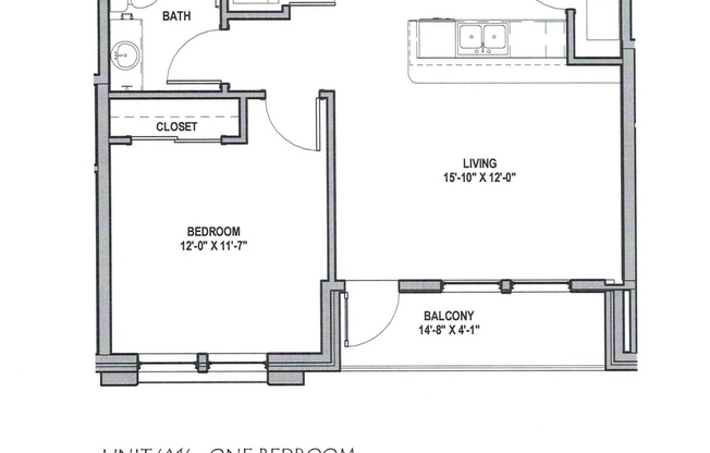 1 bed, 1 bath, 686 sqft, $1,650, Unit S215 (Furnished)