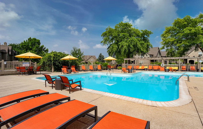 A large swimming pool at Camden Place, Dublin, OH