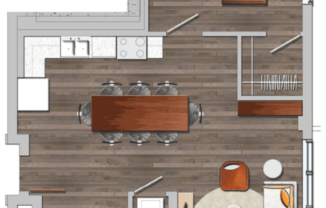 1 bed, 1 bath, 754 sqft, $2,255, Unit 345