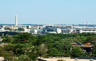 view of washington skyline from sheridan station apartments in washington dc