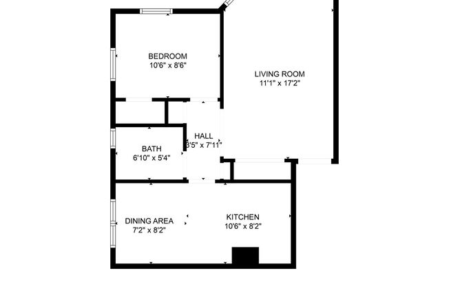 1 bed, 1 bath, 535 sqft, $995, Unit 301