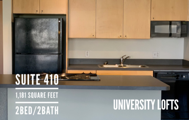 2 beds, 2 baths, 1,181 sqft, $1,800, Unit 410