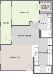 1 bed, 1 bath, 717 sqft, $1,195