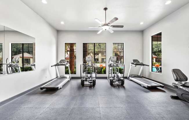 Fitness Center with Exercise Equipment