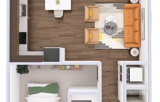 1 bed, 1 bath, 812 sqft, $1,595, Unit G-100