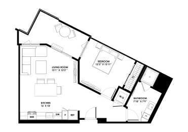 1 bed, 1 bath, 788 sqft, $2,953