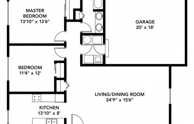 2 beds, 1 bath, 1,118 sqft, $2,175