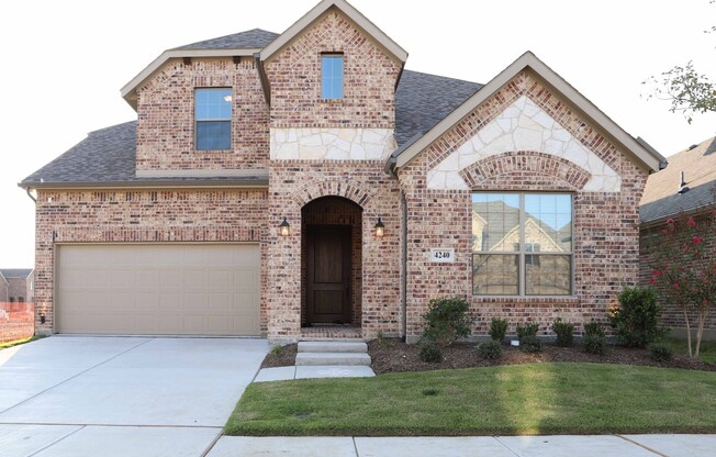 Home is a beautiful two-story perfect for a family and in the award-winning Frisco ISD