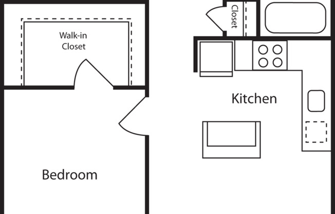 1 bed, 1 bath, 712 sqft, $1,920, Unit 429