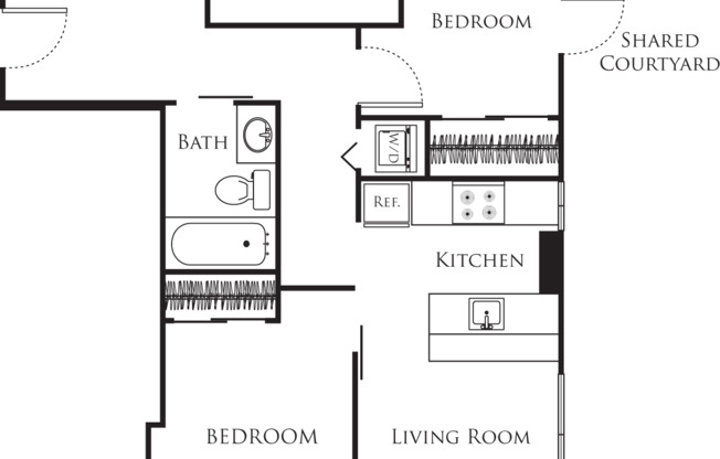 2 beds, 1 bath, 530 sqft, $2,040, Unit 228